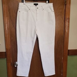 Banana Republic Curvy Girlfriend Jeans In Color White